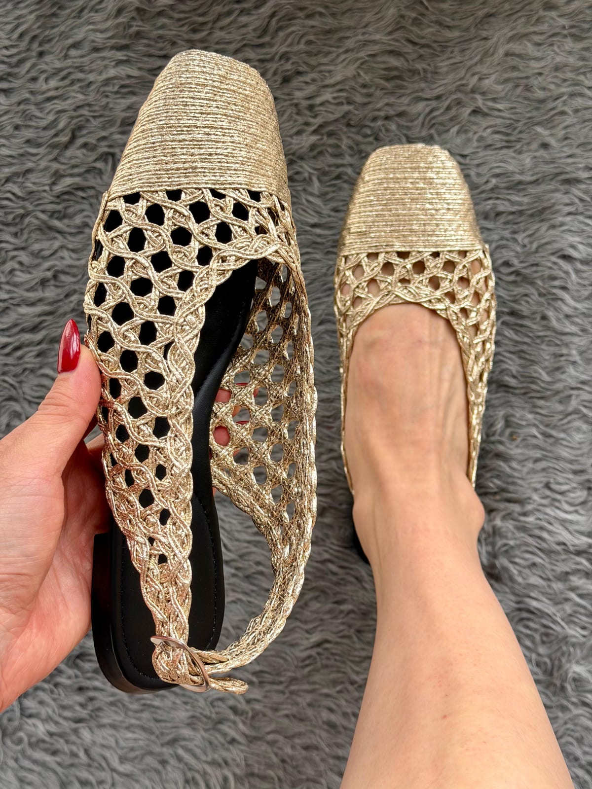 Balerina especial con chinela F - Oro