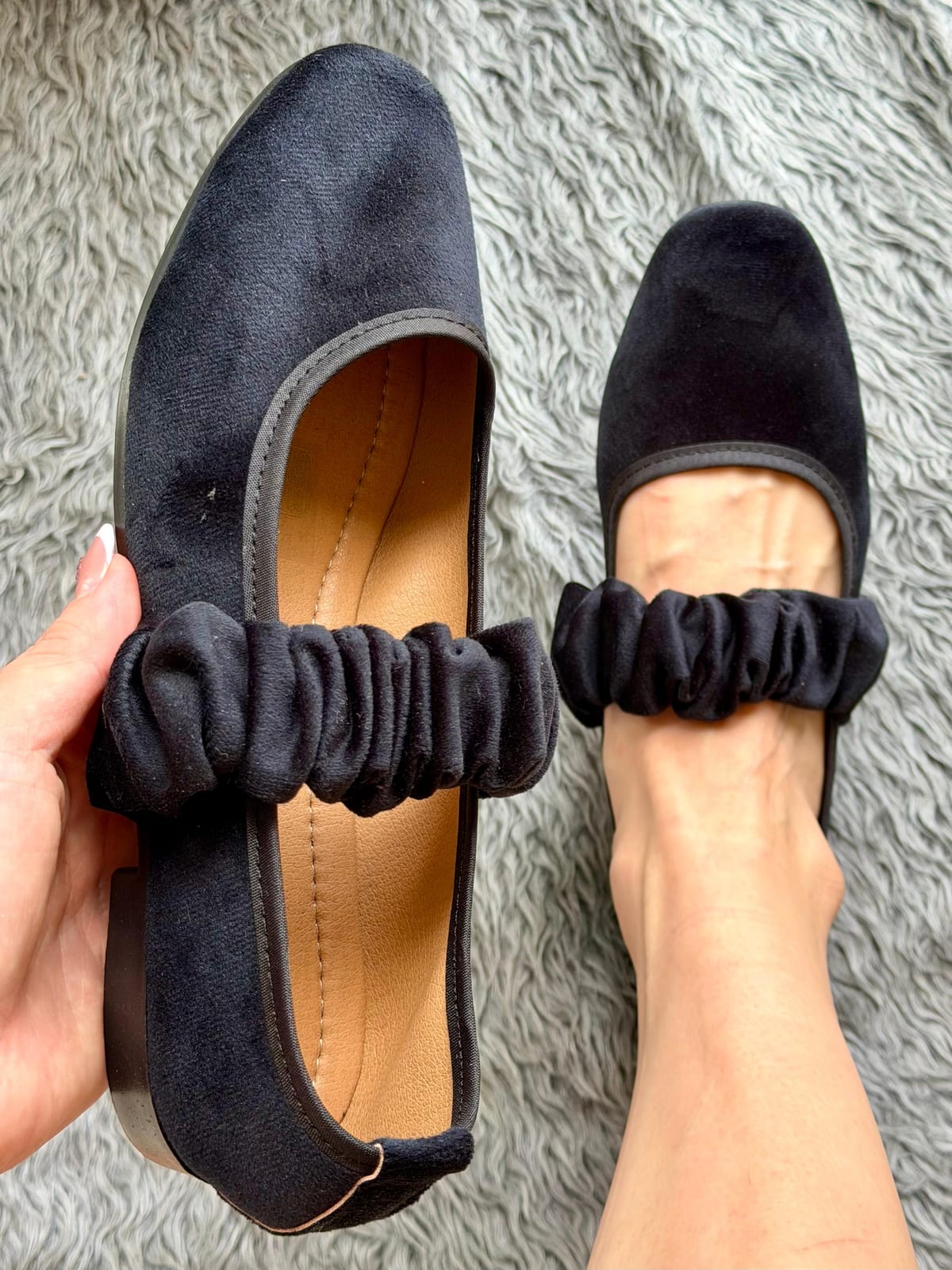 Mule con tira resorte - Negro